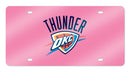 Oklahoma City Thunder Colored Laser Cut Auto Tag