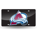 Colorado Avalanche Colored Laser Cut Auto Tag