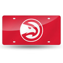 Atlanta Hawks Colored Laser Cut Auto Tag