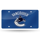 Vancouver Canucks Colored Laser Cut Auto Tag