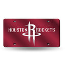 Houston Rockets Colored Laser Cut Auto Tag