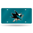 San Jose Sharks Colored Laser Cut Auto Tag