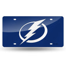 Tampa Bay Lightning Colored Laser Cut Auto Tag