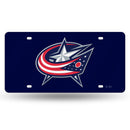 Columbus Blue Jackets Colored Laser Cut Auto Tag