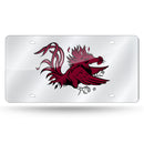 South Carolina Gamecocks Silver Laser Cut Tag