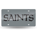 New Orleans Saints Silver Laser Cut Tag