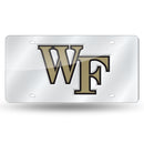 Wake Forest Demon Deacons Silver Laser Cut Tag