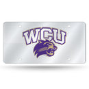 Western Carolina Catamounts Silver Laser Cut Tag