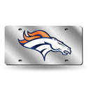 Denver Broncos Silver Laser Cut Tag