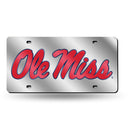 Mississippi Rebels Silver Laser Cut Tag