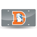Denver Broncos Silver Laser Cut Tag