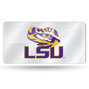 LSU Tigers Silver Laser Cut Tag