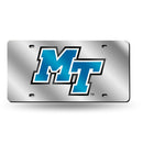 Middle Tennessee Blue Raiders Silver Laser Cut Tag