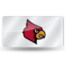Louisville Cardinals Silver Laser Cut Tag