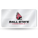Atlanta Falcons Silver Laser Cut Auto Tag - Logo W/ Wordmark