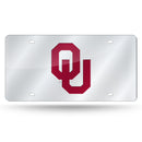 Oklahoma Sooners Silver Laser Cut Tag