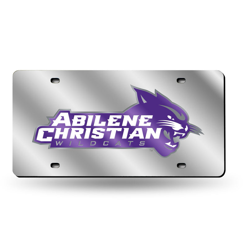 Abilene Christian Wildcats Silver Laser Cut Tag
