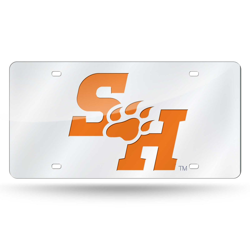 Sam Houston State Silver Laser Cut Auto Tag