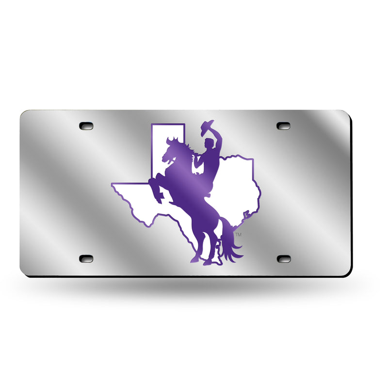Tarleton State Texans Silver Laser Cut Tag