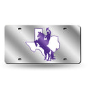 Tarleton State Texans Silver Laser Cut Tag