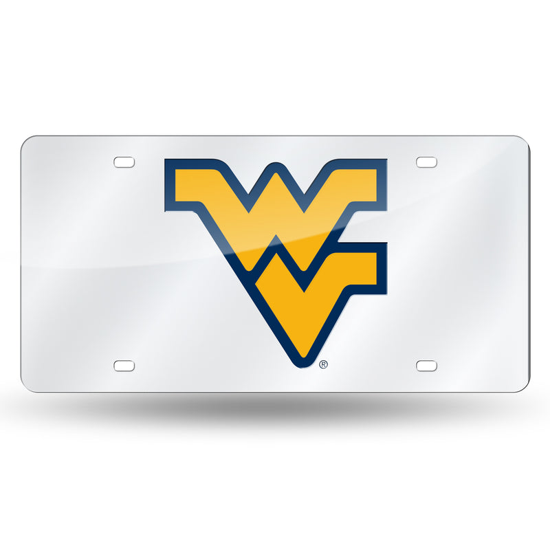 West Virginia Mountaineers Silver Laser Cut Tag