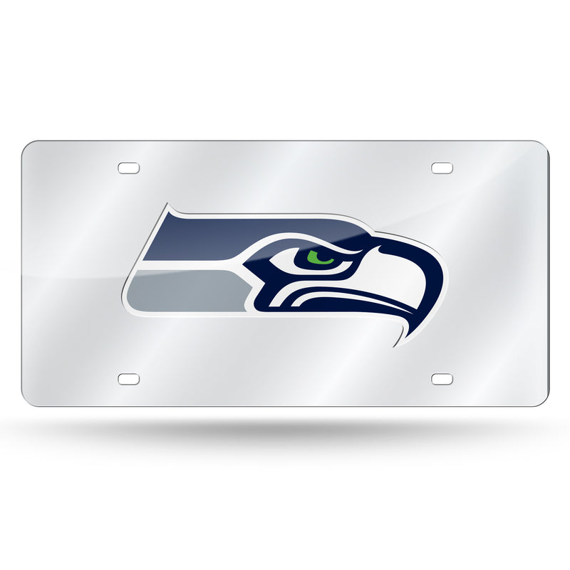 Seattle Seahawks Silver Laser Cut Tag