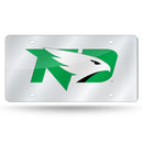 North Dakota Fighting Hawks Silver Laser Cut Tag