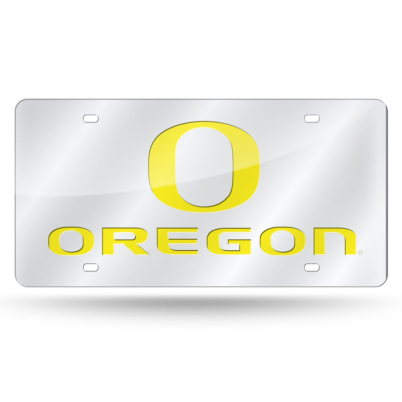 Oregon Ducks Silver Laser Cut Tag