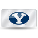 BYU Cougars Silver Laser Cut Tag