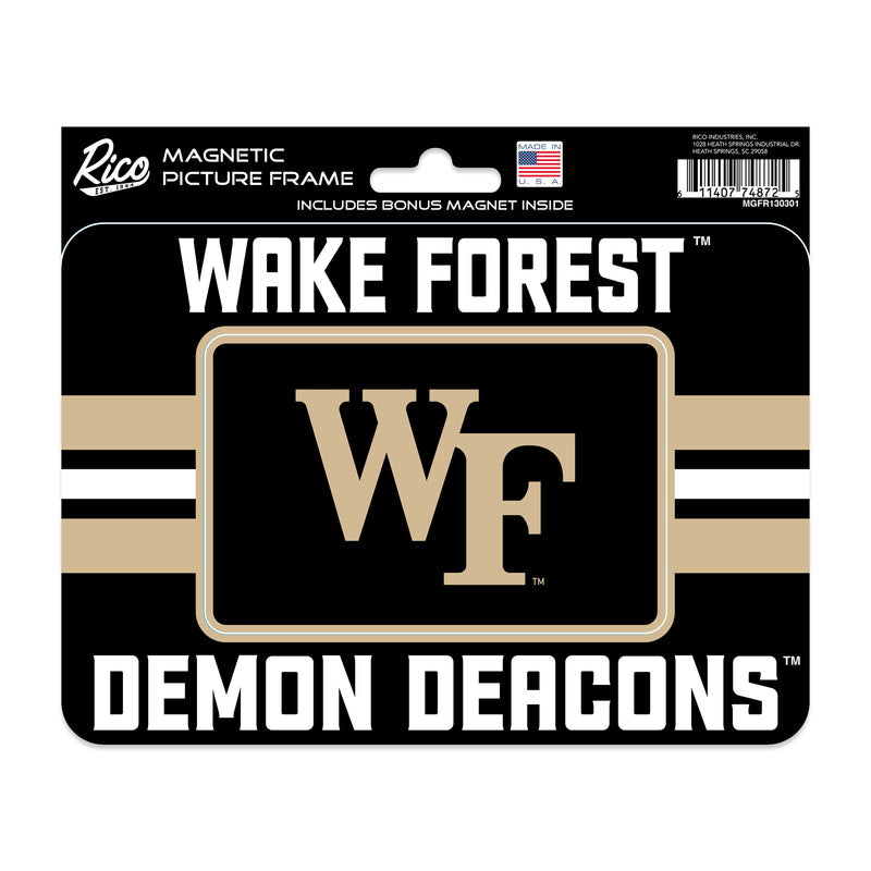 Wake Forest Demon Deacons Magnetic Picture Frame w/ Bonus Team Magnet