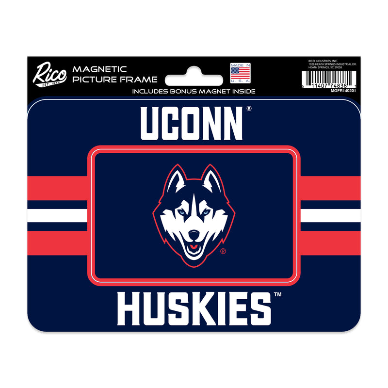 Connecticut Huskies Magnetic Picture Frame w/ Bonus Team Magnet