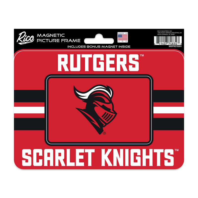 Rutgers Scarlet Knights Magnetic Picture Frame w/ Bonus Team Magnet