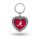 Alabama Rhinestone Heart Key Chain