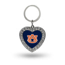 Auburn Rhinestone Heart Key Chain