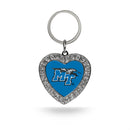Middle Tennessee Rhinestone Heart Keychain