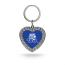 Tennessee State Tigers Rhinestone Heart Keychain