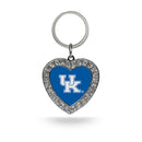 Kentucky Rhinestone Heart Key Chain