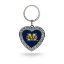 Murray State Rhinestone Heart Keychain