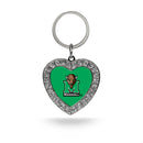 Marshall Rhinestone Heart Keychain