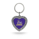James Madison Rhinestone Heart Keychain