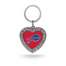 Bills Rhinestone Heart Keychain