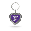 Truman State Rhinestone Heart Keychain