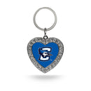 Creighton Rhinestone Heart Key Chain