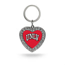 Nevada–Las Vegas Rebels Rhinestone Heart Keychain