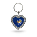 Montana State Rhinestone Heart Keychain