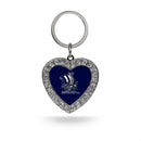 Western Washington Vikings Rhinestone Heart Keychain