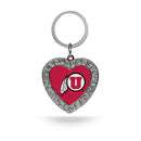 Utah Rhinestone Heart Keychain