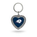 Utah Tech University Trailblazers Rhinestone Heart Keychain