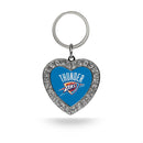 Thunder Rhinestone Heart Keychain