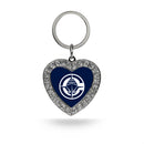Los Angeles Clippers Rhinestone Heart Keychain